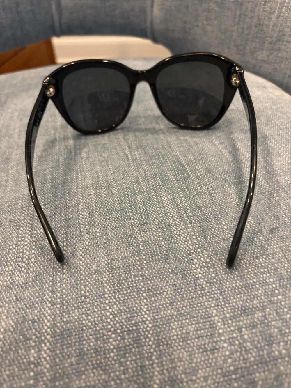 Coach Black Cat-Eye Sunglasses with Dark Lenses